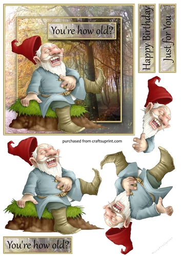 Laughing Gnome Topper/Cardfront