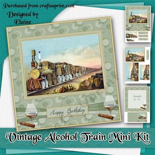Vintage Alcohol Train Mini Kit