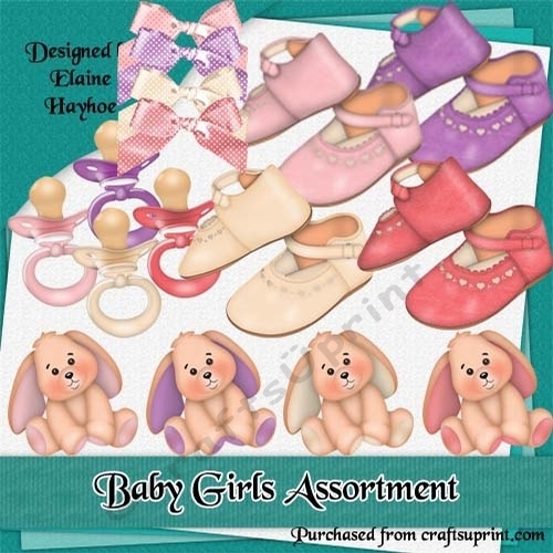 Baby Girls Assortment Clipart