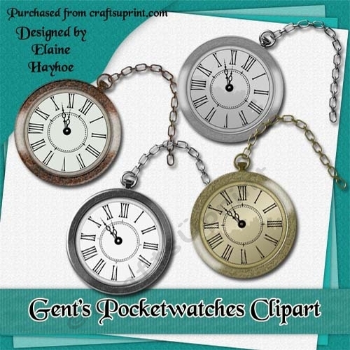 Gents Pocket Watches Clipart