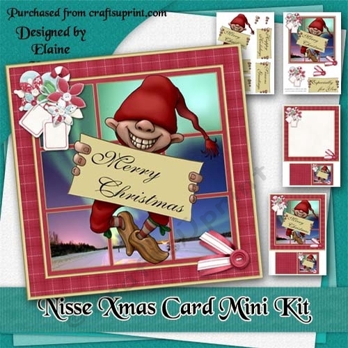 Nisse Christmas Card Mini Kit