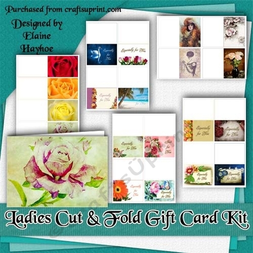 Ladies Cut and Fold Gift Card Kit