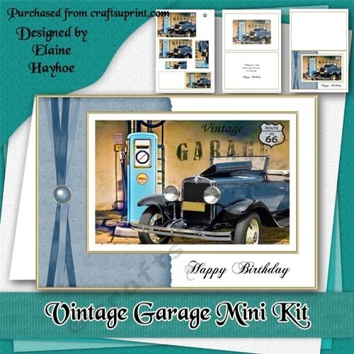 Vintage Garage Birthday Mini Kit