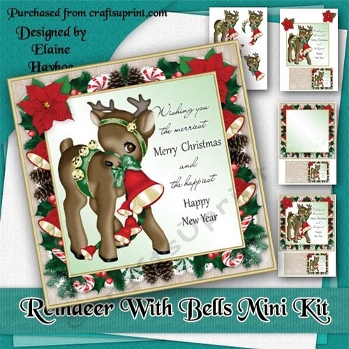 Reindeer with Bells Mini Kit