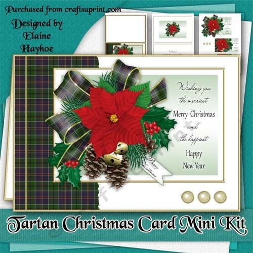 Tartan Christmas Card Mini Kit
