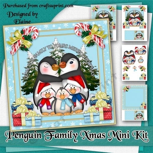Penguin Family Christmas Mini Kit