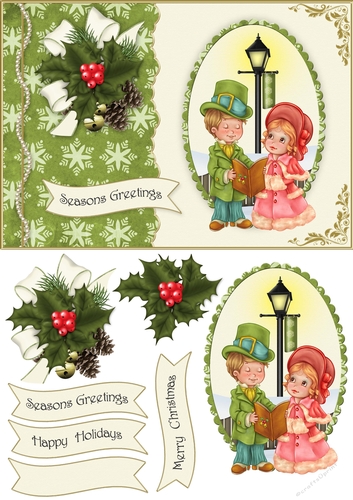 Carol Singers Card Front
