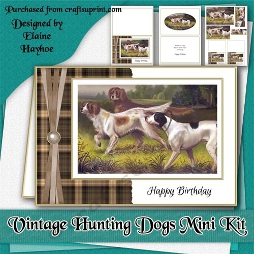 Vintage Hunting Dogs Mini Kit
