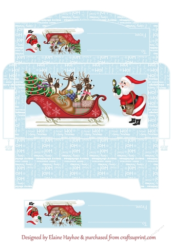 Santa & Reindeer Moneyholder Envelope