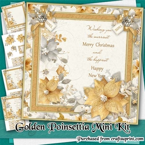 Golden Poinsettia Mini Kit