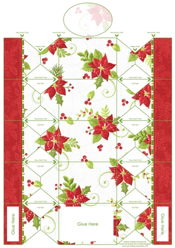 Poinsettia Cracker Box