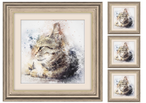 Cat 9  8x8 Card Front / Topper