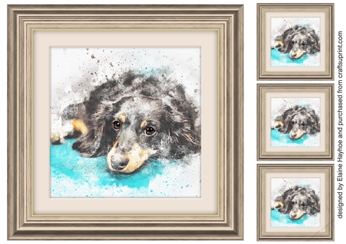 Dog 1  8x8 Card Front / Topper