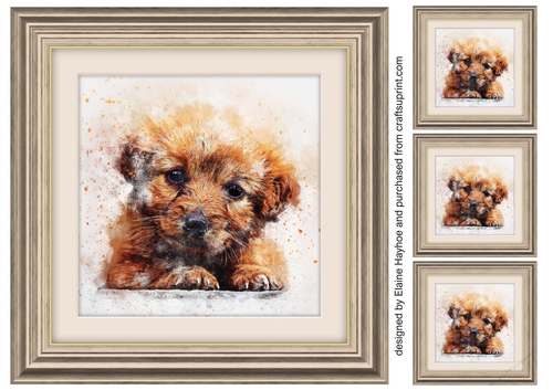 Dog 4  8x8 Card Front / Topper