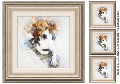 Dog 6  8x8 Card Front / Topper