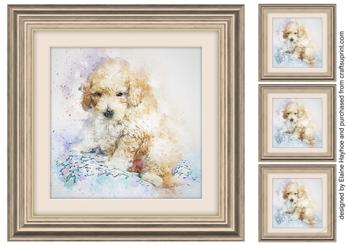 Dog 8  8x8 Card Front / Topper