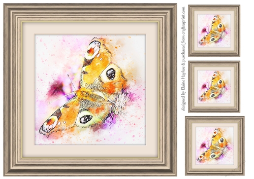 Butterfly 1 8x8 Card Front / Topper