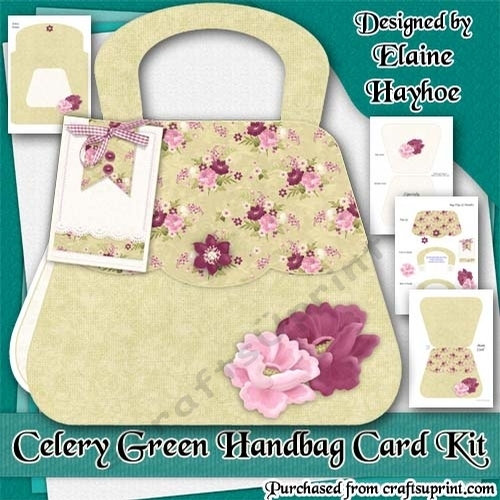Celery Green Handbag Card Kit