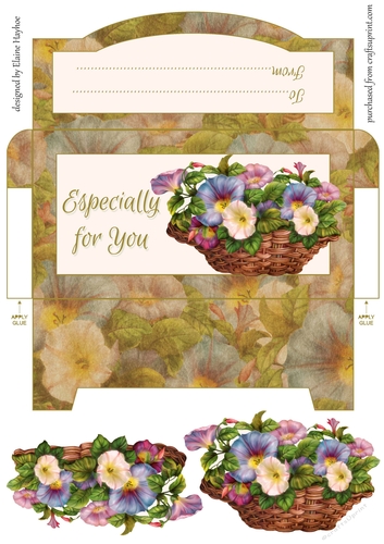Petunia Basket Cash Envelope 