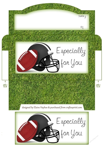 American Football Cash Envelope