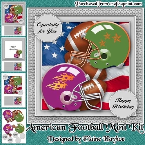American Football Birthday Mini Kit