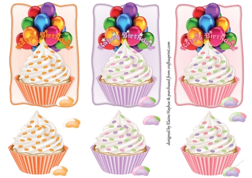 Birthday Cupcake Toppers 1
