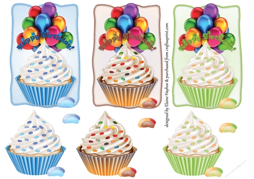 Birthday Cupcake Toppers 2
