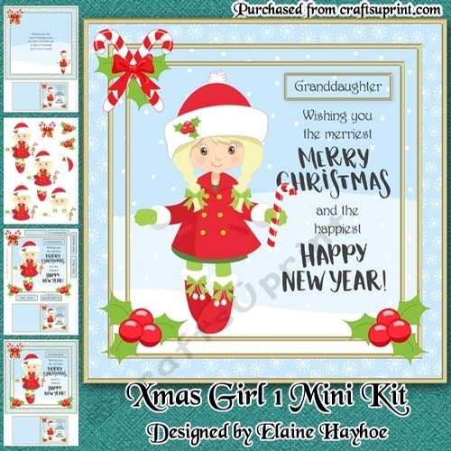 Xmas Girl 1 Mini Kit