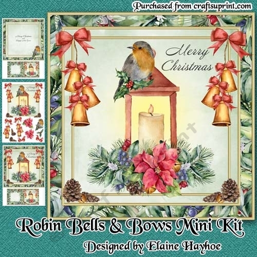 Robin Bells & Bows 8x8 Mini Kit