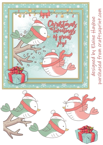 Christmas Tweetings of Great Joy Card Front