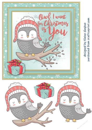 Owl I Want Card Front