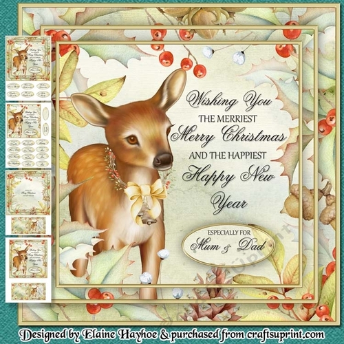 Woodland Deer Christmas Mini Kit