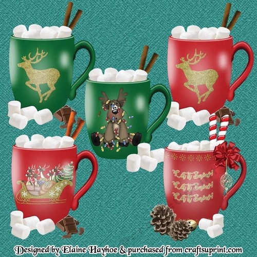 Christmas Mugs Clipart