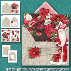 Christmas Overflowing Envelope Card Kit