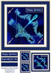 Sagittarius Quick Card Front