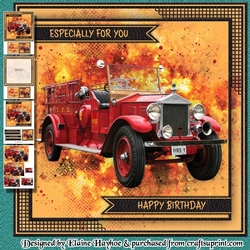 Old Fire Truck Mini Kit