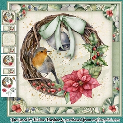 Robin Poinsettia Wreath Mini Kit