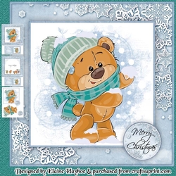Xmas Teddy Catching Snow Mini KIt
