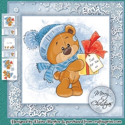 Xmas Teddy With Gift Mini KIt