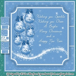 Blue Christmas Sparkle Mini Kit