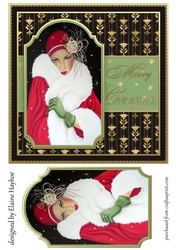 Art Deco Christmas Card Front 2