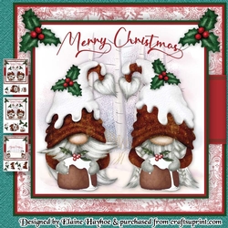 Christmas Pudding Gnomes Mini Kit