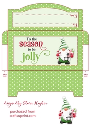 Jolly Gnome 5 Cash Gift Envelope