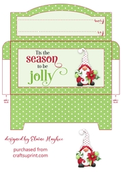 Jolly Gnome 6 Cash Gift Envelope