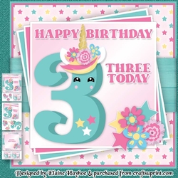 Unicorn Age 3 Mini Kit