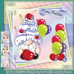 Blueberry Birthday Cake Gnome Mini Kit