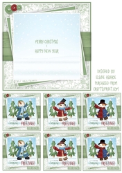 Season to be Freezing Snowman Insert