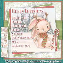 Candy Cane Bunny Mini Kit