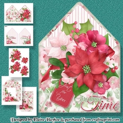 Christmas Time Envelope Shaped Card Kit