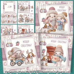 Fluffy Rabbits Xmas 6inch Collection